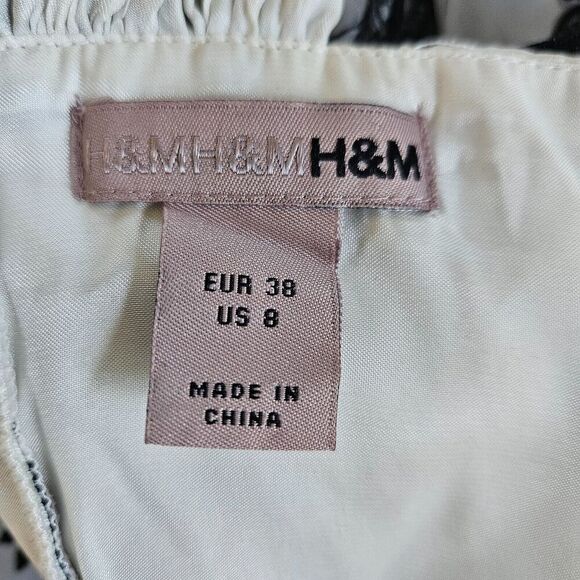 H&M Sleeveless Floral Tulle Dress 8 Fairy Coquette Homecoming Semi Formal - Picture 8 of 11